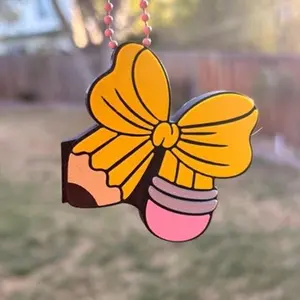 Pencil Bow Pop Can Opener/ Soda Tab Opener Keychain
