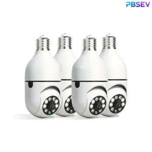 PBSEV 4pcs 3MP 360° Security Camera for Home - Target Camera Security WiFi Easy Install Wireless Audio Monitoring Protection PTZ Socket Installation Local
