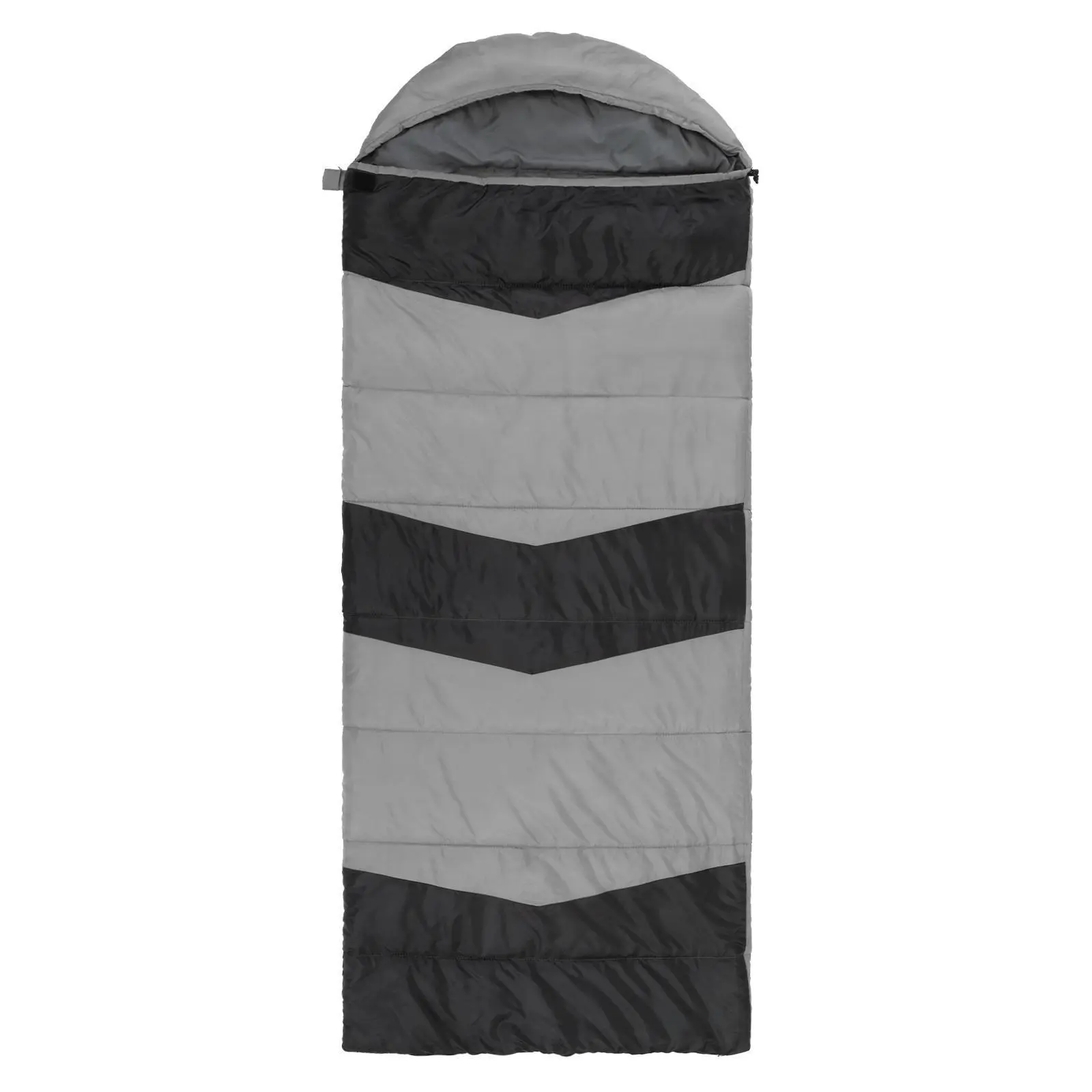 Rectangular Heated Sleeping Bag, Lightweight Sleeping Bag with Multi USB Powered Heating Pads, Waterproof Compact Envelope Sleeping Bag for Backpacking Hiking, Gray