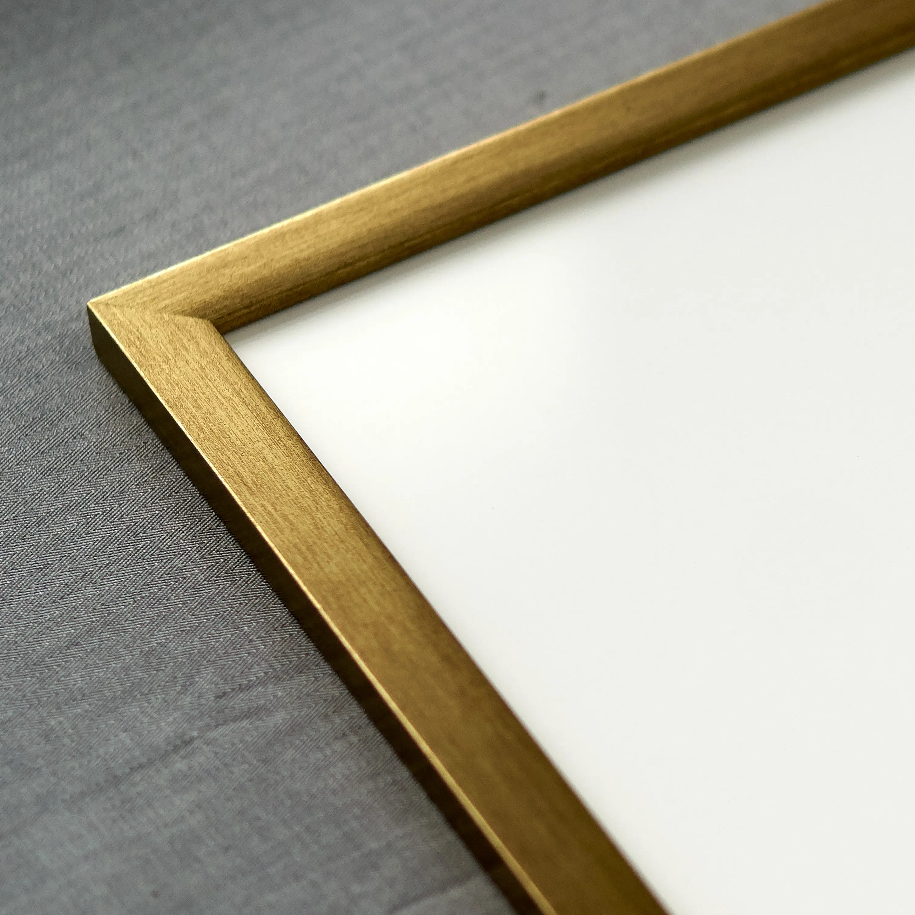 20x30 Gold Bronze Wood Picture Frame - UV Acrylic, Foam Board Backing, Hanging Hardware