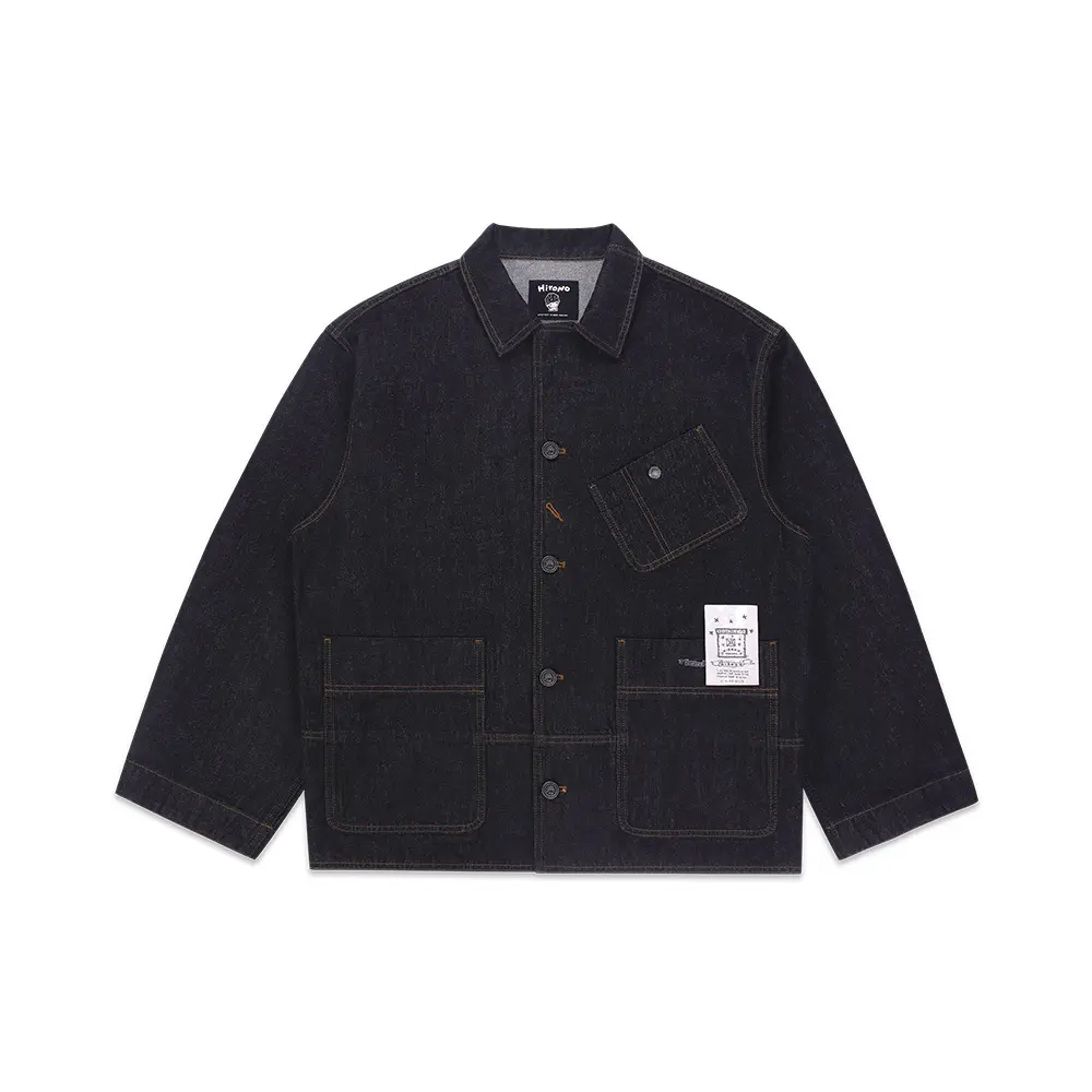 Hirono Living Wild-Shelter Embroidered Denim Jacket clothes