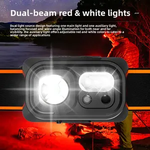 High-beam Long-range Headlamp Inductive USB Rechargeable Portable Headlamp, Outdoor Night Running Light, Night Fishing Light
