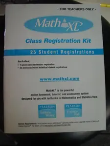 USED Book - Student Registration Packets for Mathxl 25 by unknown author (Paperback) - english
