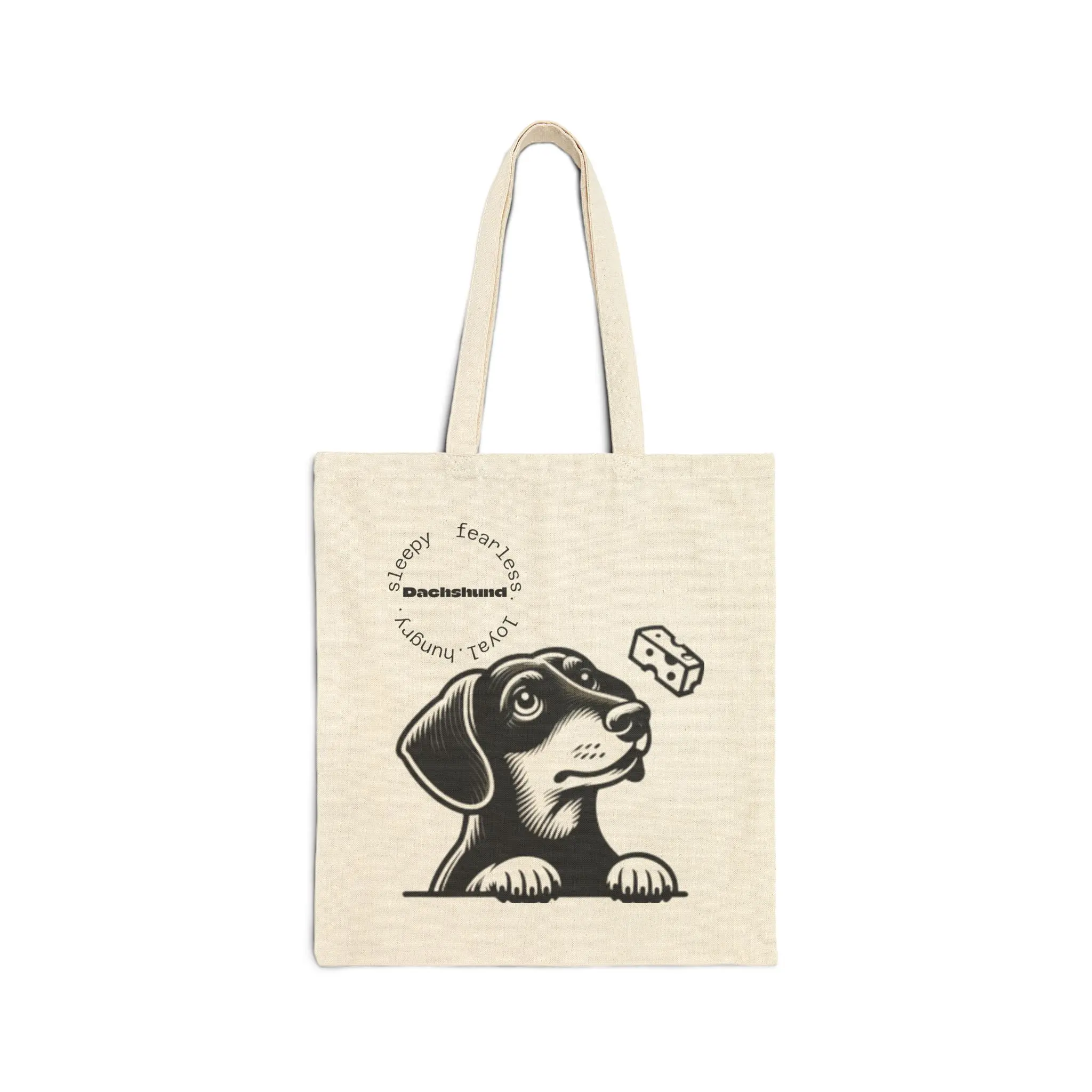 Dachshund Tote Bag, Dog Lover Gift, Stylish Carryall, Animal Print Market Tote, Canvas Shopping Bag, Cute Wiener Dog Purse