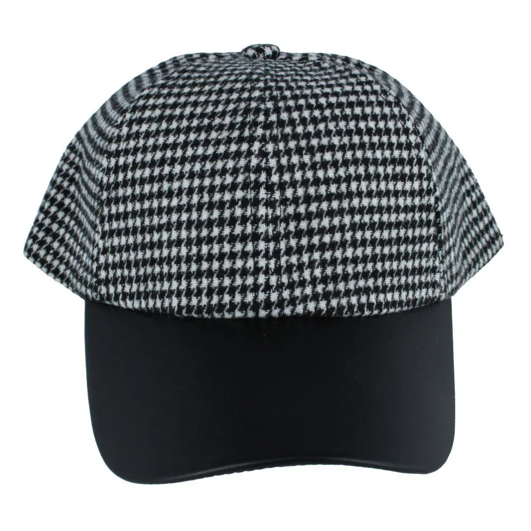 Magid Hats Women's Houndstooth Baseball Cap, Cadet Caps