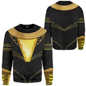 Gearhumans 3D DC Black Adam Costume Custom Long sleeve Apparel