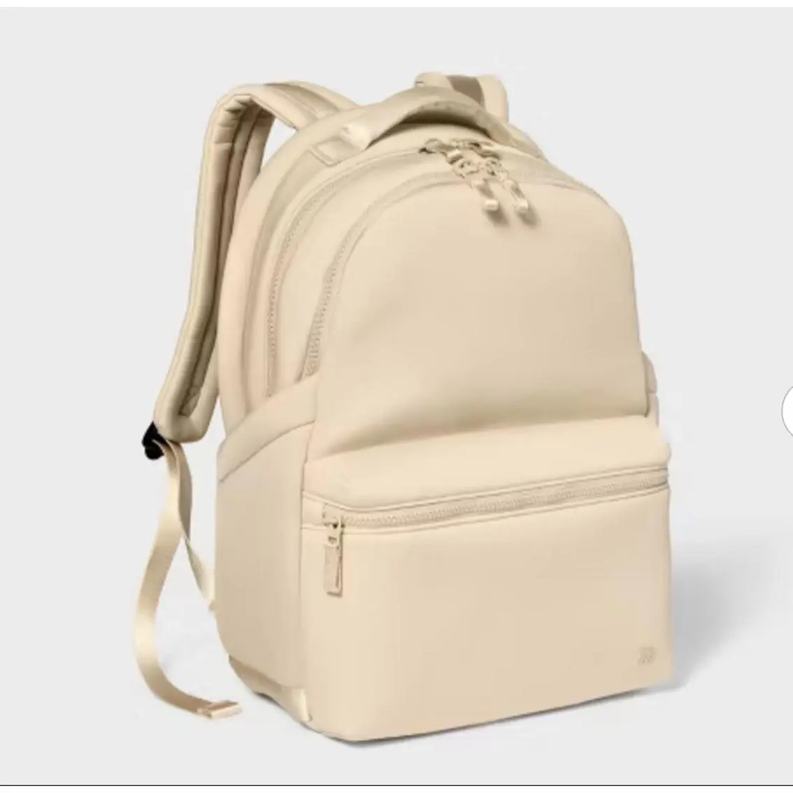 Elegant Cream Backpack with Multiple Pockets and Adjustable Straps for Daily Use