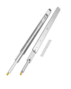 VEVOR 1 Pair Full Extension Drawer Slides 18 20 22 28 30 32 36 38 40 44 48 52 56 60 in, Summervibes,Summervibes, 500 lbs Load Capacity Locking Drawer Slides, Ball Bearing with Lock Side Mount Drawer Slide Rail