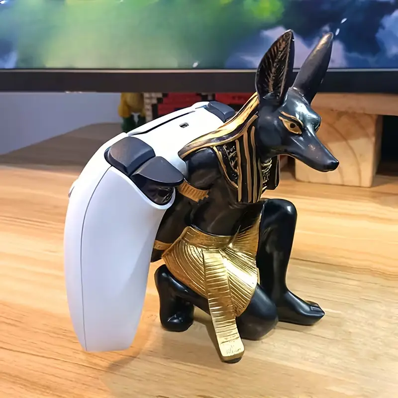 Anubis Dog God Gaming Gamepad Holder, Clip Holder, Portable, Suitable for PS5, PS4, Xbox, NS - Ideal Gift for Boyfriend