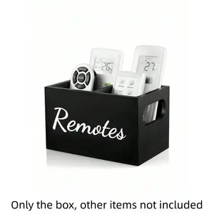 2-Slot Remote Control Holder, Multifunctional Desktop Organizer Caddy. Suitable for TV remotes, cosmetics, stationery and media supplies. Ideal for nightstand, bedside table, living room, office and bathroom, practical home storage decor for all users.