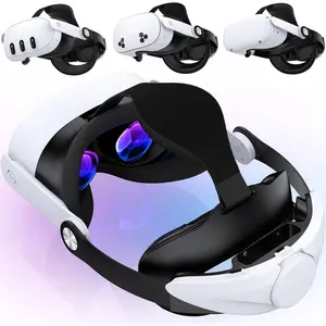 Comfort Head Strap Compatible with Meta Quest 2/Quest 3S/Quest 3 Head Strap, Adjustable VR Headset Strap Accessories with Soft Cushion Enhanced Support&Reduce Pressure for Oculus Head Strap