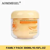Aomimegel Keratin & Collagen Hair Mask - 300ml Lightweight Intensive Daily Treatment, Hydrating Smoothing Conditioner for Damaged, Frizzy, Wavy Locks (Back to School, Glossy Results)