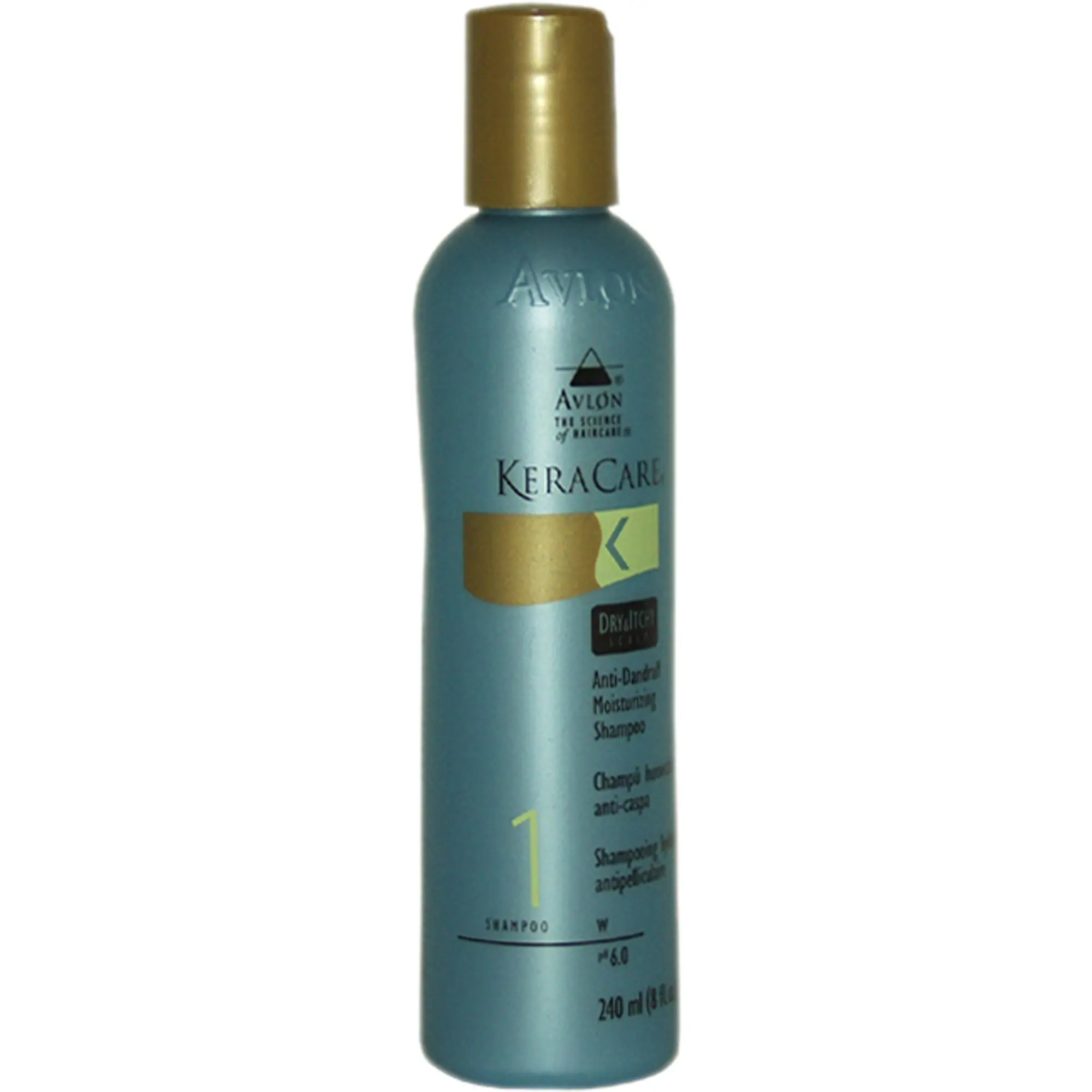 Avlon KeraCare Dry Itchy Scalp Anti-Dandruff Hydrating Shampoo & Moisturizer, Unisex 8 fl oz Shampoo