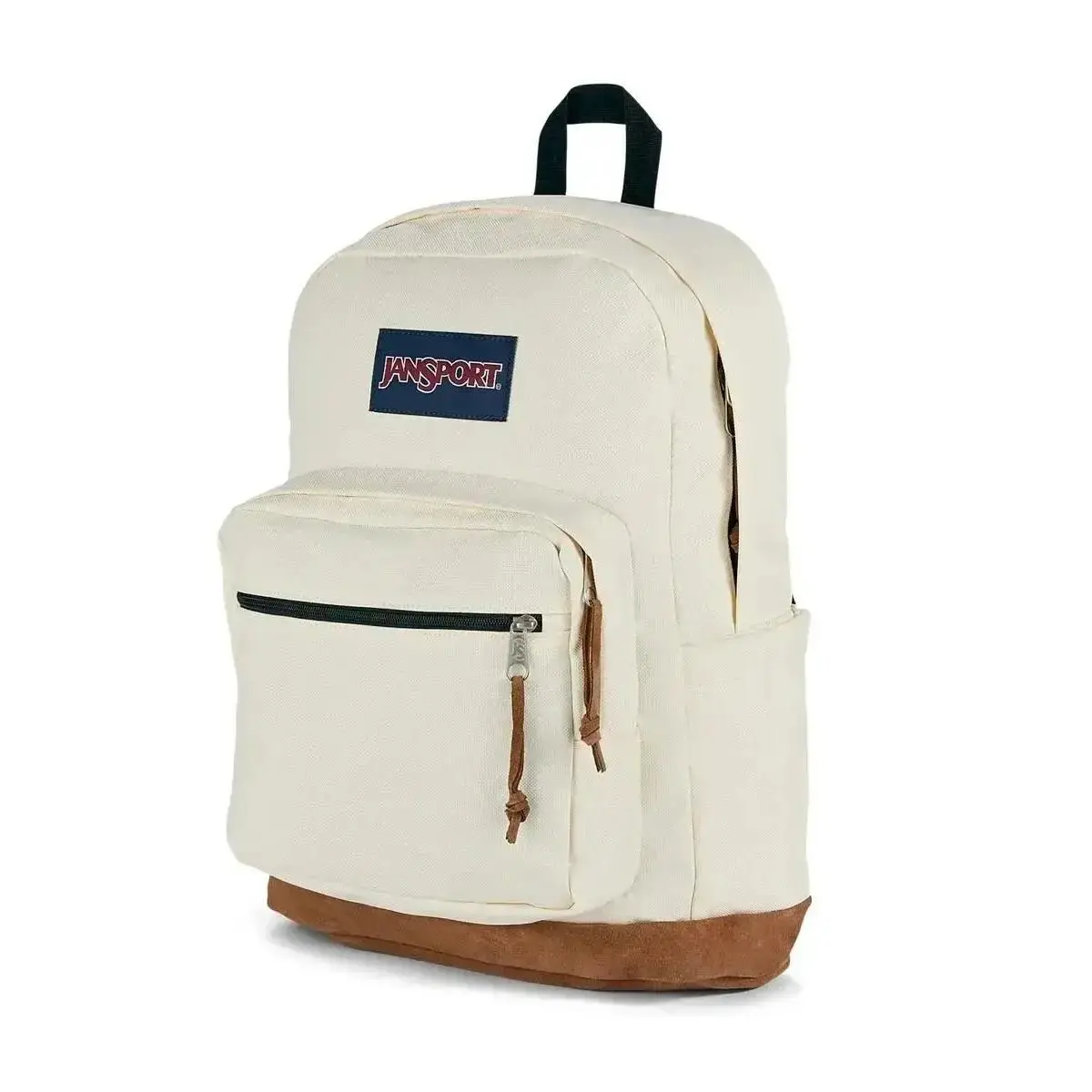 Back to School JanSport Canvas Backpack, Suede Reinforced Bottom Vintage Bookbag, Large Capacity Casual Campus Daypack