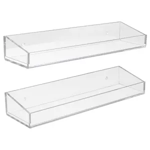 Sorbus Acrylic Floating Wall Shelves, 2-Pack Sorbus Acrylic Floating Wall Shelves, 2-Pack
