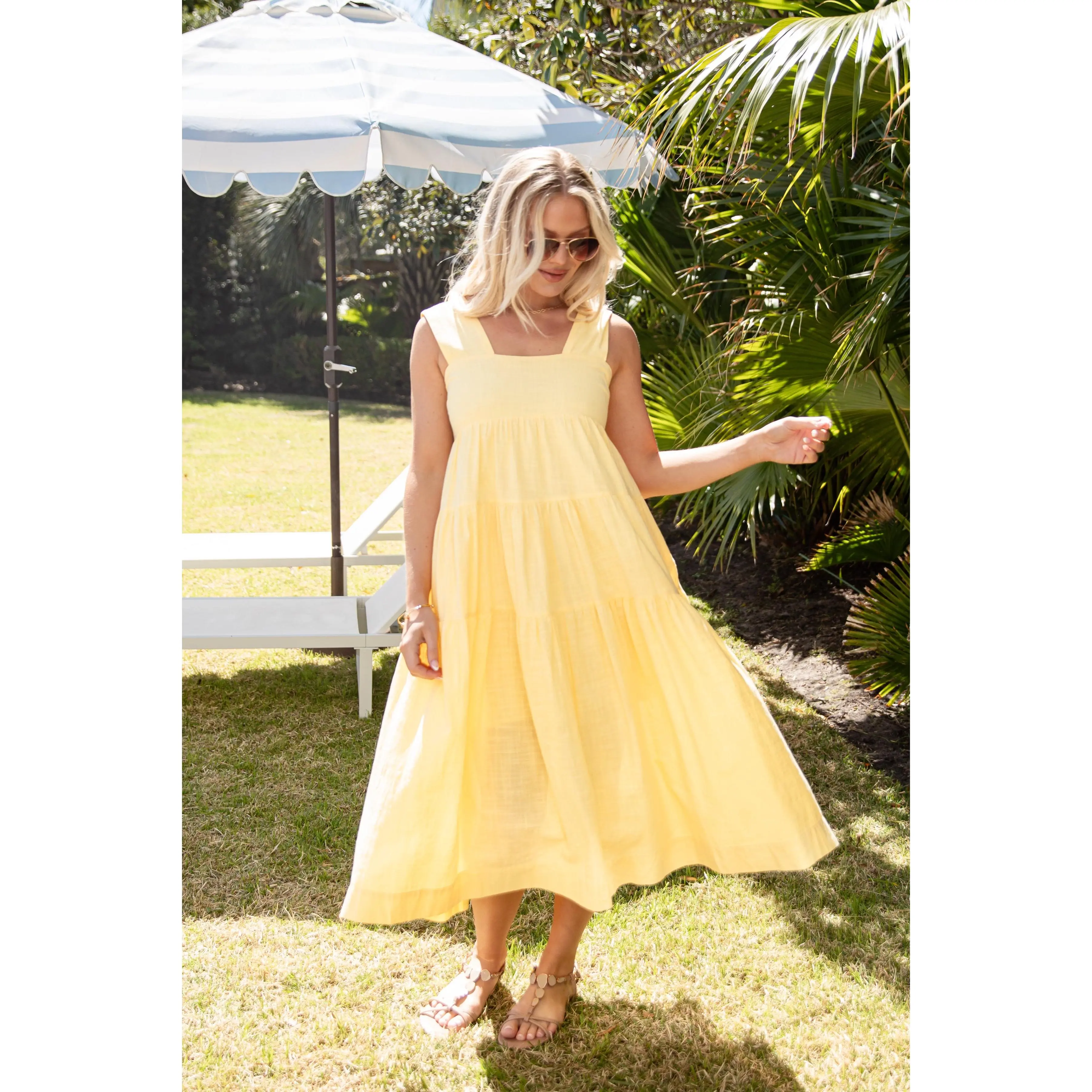 FINAL SALE - Speak Your Mind Tiered Midi Dress