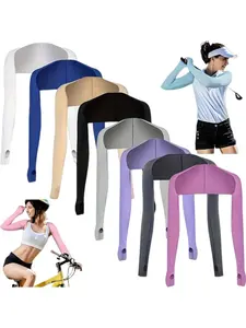 2-piece cool shawl arm sleeves with finger holes, comfortable and breathable arm sleeves, women's summer protective cool scarves, suitable for golf, driving, cycling, fishing, and running, Outdoor Arm Sleeve, Sports Sleeve, UV Arm Sleeves