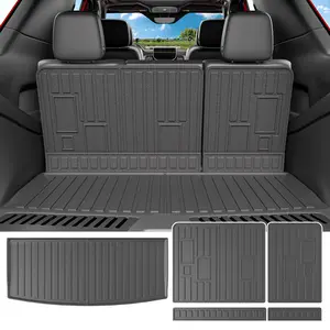Cargo Mat Compatible with 2022-2025 Chevy Tahoe/GMC Yukon Backrest Mat Cargo Liner TPE Trunk Mat Replacement for 2022 2023 2024 2025 Chevy Tahoe/GMC Yukon Accessories(Trunk Mat+Backrest Mat)