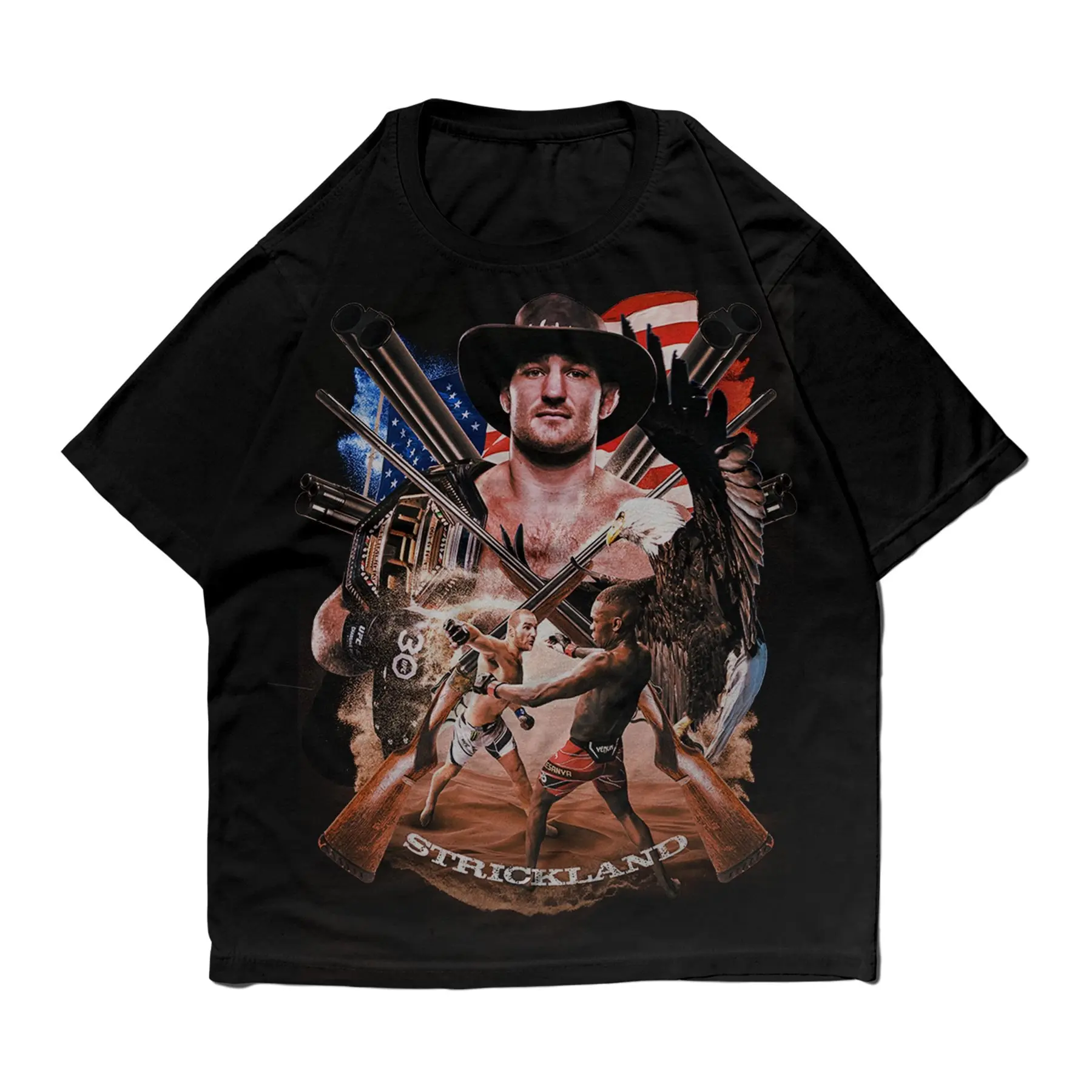 Seancaptain America Strickland Vintage Style Ufc Fighter T-Shirt , Sean Strickland T-Shirt Merch  Custom Fighter Shirt
