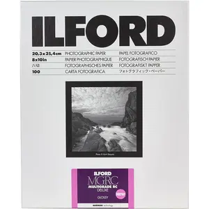 Ilford Multigrade RC 8 x 10" Glossy Photographic Paper - 100 Sheets