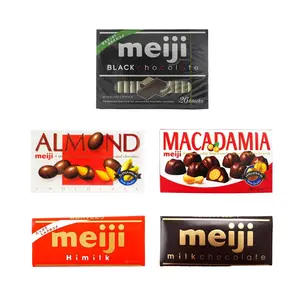 MEIJI Chocolate Variety Pack - 10 Bags, 5 Flavors: Milk, Dark, Macadamia, Almond & Piano Black - 726g