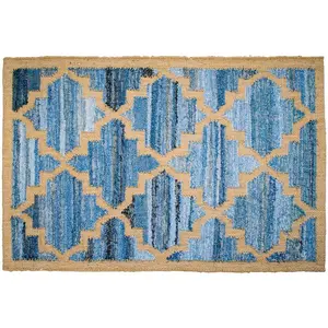 "Welcome in Style: Dark Jute Door Mat - Elevate Your Entryway with Natural Sophistication!  #HomeDecor #JuteDoorMat"