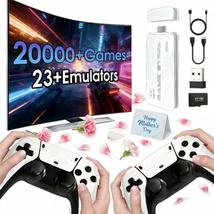 2026 Retro Game Stick with 20000+ Games,Wireless HDMI Output,Plug and Play, Support Including 23 Emulators& 2.4G Gaming Console ,Perfect for Kids & Adults ,Portable Gaming System,gifts for parents