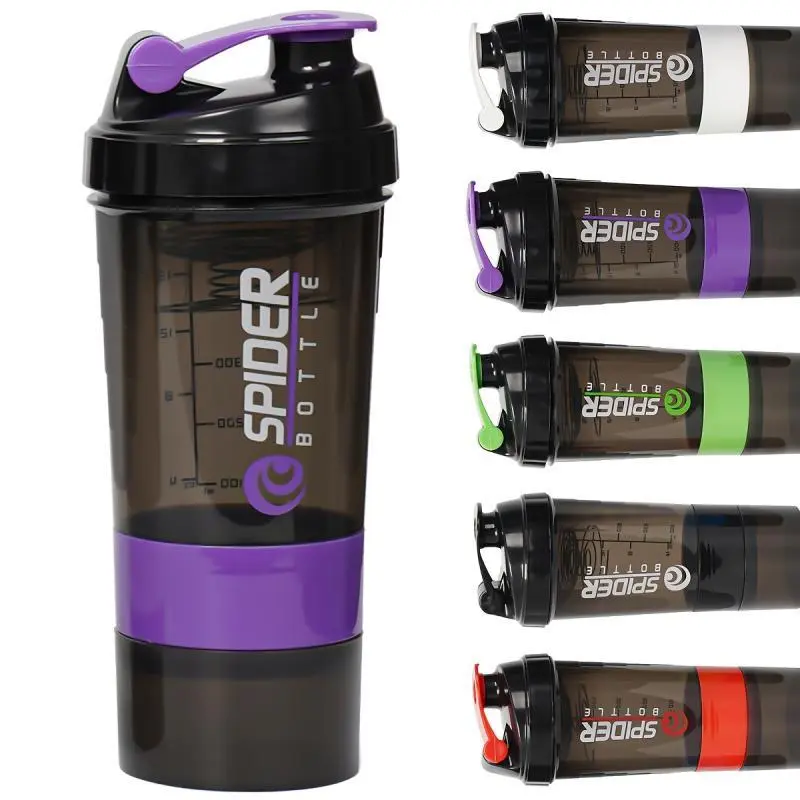 Portable Protein Shaker Bottle, 1 Count Durable Shaker Cup with Storage Box, Sports Water Bottle, Travel Water Bottle for Gym Workout Outdoor Fitness, Drink Bottles