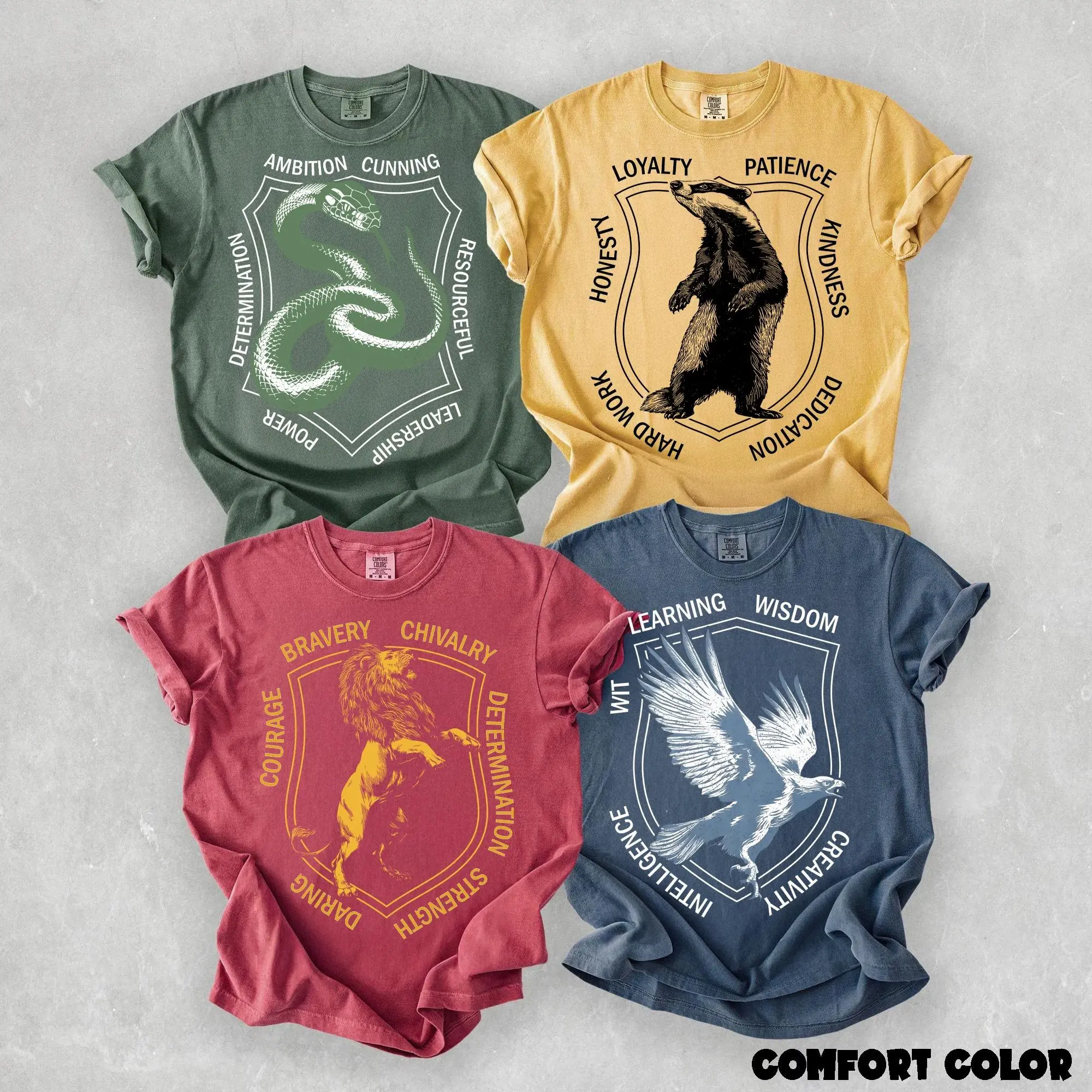 Magic House Shirt Set, Fantasy School Adult And Youth Tees, Wizard Inspired Family Shirts, Theme Park Vacation T-Shirt