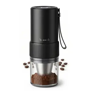 Multifunctional electric grinder, food-grade fast-grinding electric coffee and grain grinder, with espresso maker as gift