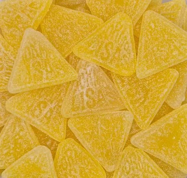 Mormor Lisa's Sugar-Based Triangle Lemon Sour Chewing Gum, 50g