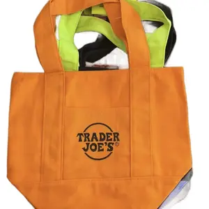 Trader Joe’s orange mini tote bag