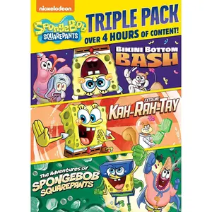 Spongebob Squarepants Triple Pack  [DVD Video Disc] Full Frame, Widescreen, 3 Pack, Ac-3/Dolby Digital, Dolby, Dubbed