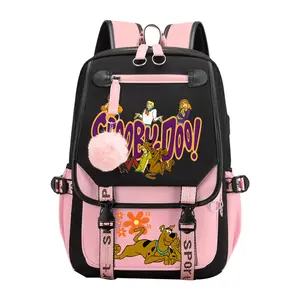 Viral TikTok Scooby-Doo Anime Backpack 2025! Full-Print Design + 17" Laptop Compartment  Waterproof & 3 Quick-Access Pockets for School/Con/Travel