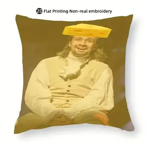 1pc Lin-Manuel Miranda Pillowcase - Soft Sofa Bed Decor, Zipper Closure, Machine Washable, Gift (No Pillow Insert), Cute Bedroom Decor, Cozy Home, Durable Fabric, Home Decor