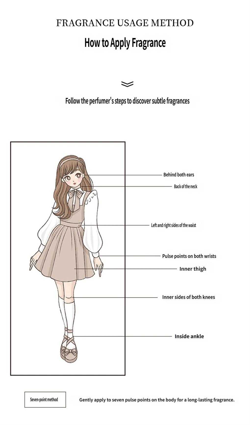 EBYVEN Pagoda Perfume Soft Powder Scent Eau De Toilette Perfume Natural Fragrance Spray 35ml/1.1FL.OZ. Suitable For Daily Use For Working