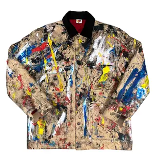 Hand Painted Canvas Chore Coat