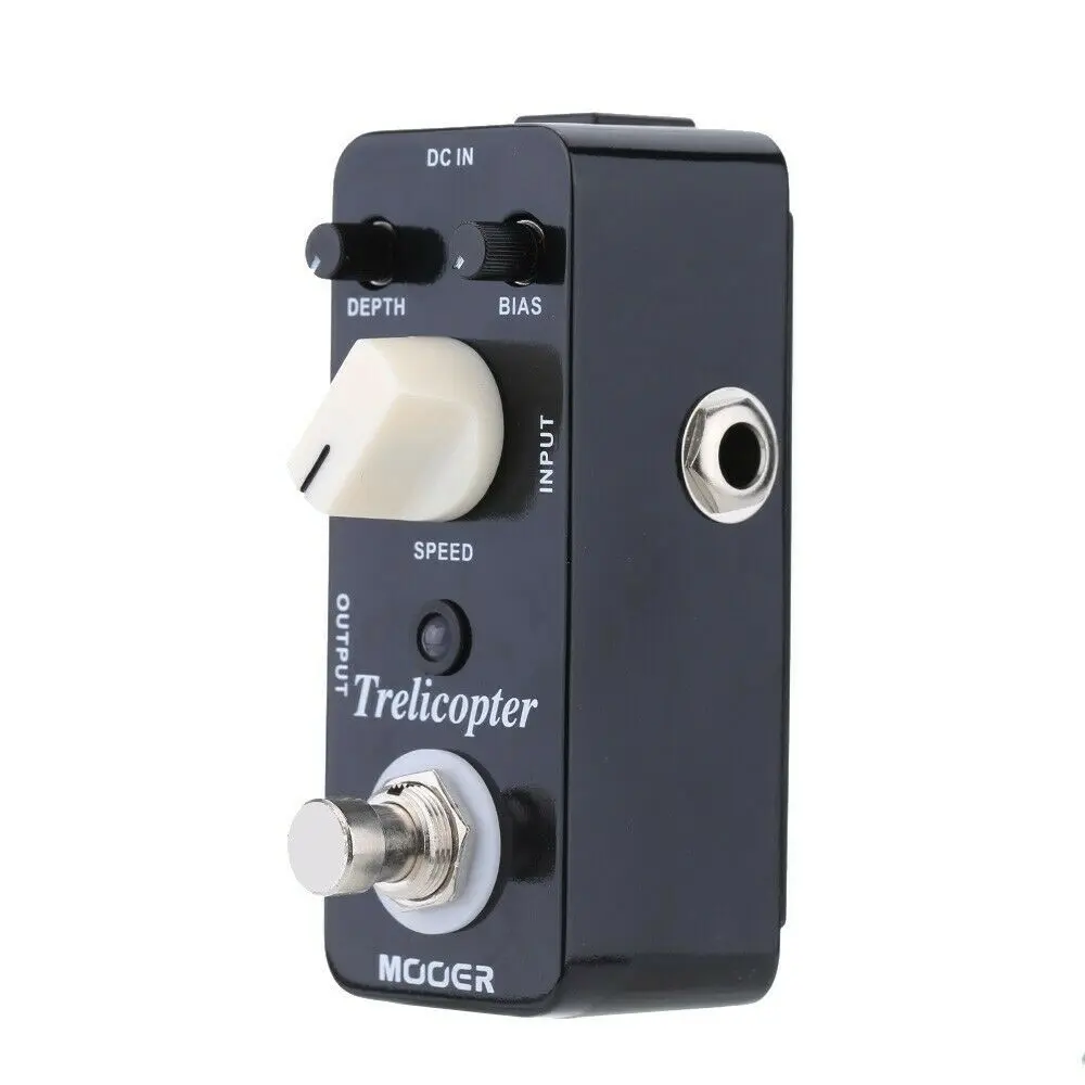 MOOER Trelicopter Guitar Pedal, Classic Optical, Tremolo Bias / Depth / Speed, Electric Guitar Effects Pedals, with True Bypass
