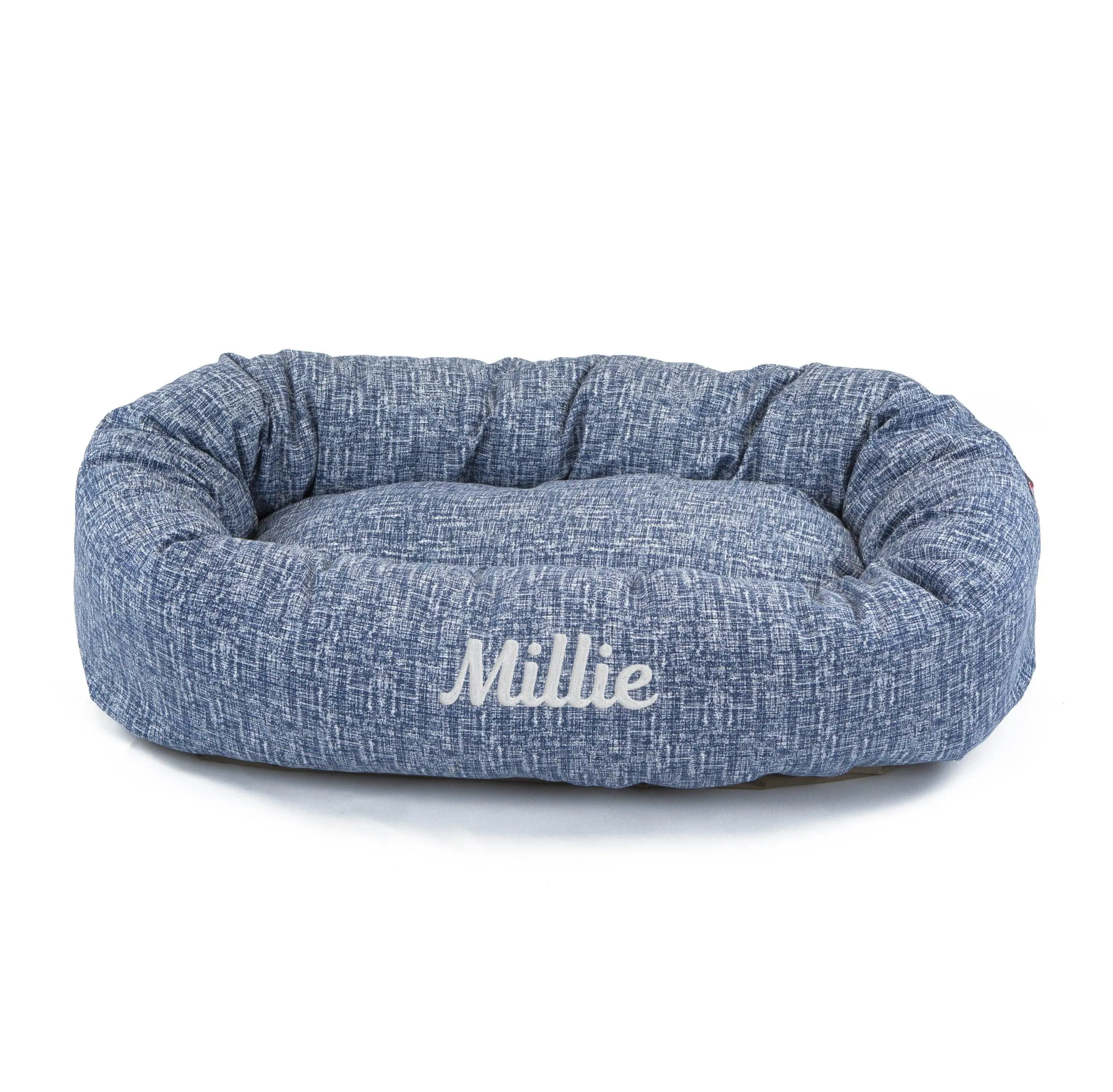 Majestic Pet Palette Heathered Bagel Dog Bed - Personalized