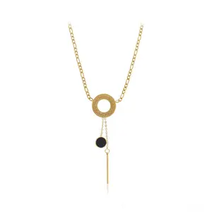 Elegant 14K gold color necklace