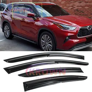 FITS 2020-2026 TOYOTA HIGHLANDER JDM MUGEN STYLE WINDOW VISOR RAIN GUARD DEFLECTOR