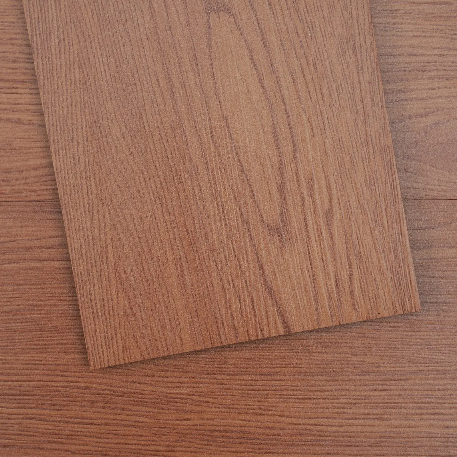 Self-Adhesive Vinyl Floor Tiles 36 X 6 Inch, Set Of 36 Tiles, 2.5mm Thick, Peel & Stick, Deep Brown Wood Grain Pattern For DIY Flooring In Kitchen, Dining Room, Bedrooms & Bathrooms, Easy Installation, Moisture Resistant, Durable