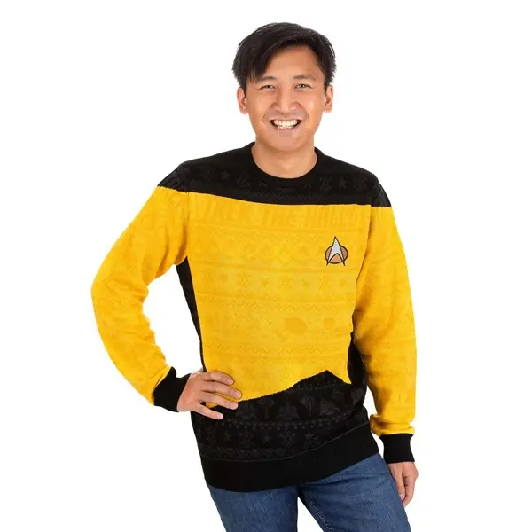 Star Trek Yellow Uniform Christmas Sweater