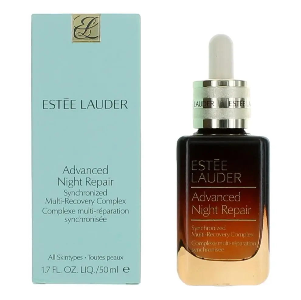 Advanced Night Repair Facial Serum, Anti-Aging Treatment with Hyaluronic Acid for Skin Repair and Radiant Moisture, All Skin Types, 1.7 oz, Night Serum, 1.7 Fl Oz, Fragrance-Free, All Skins