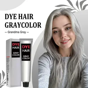 Silver Gray Hair Color, Ammonia Free, Vegan, up to 100% Gray Coverage, Long-Lasting Hair Dye for Women and Men