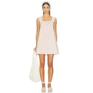 WeWoreWhat Baby Doll Dress in Ivory & Crimson