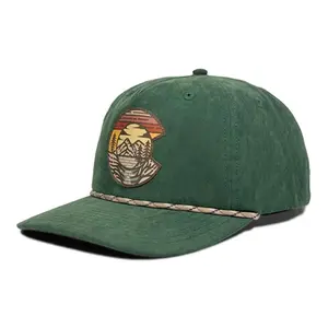 Mountain C Rope Hat in Forest Green