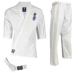 08-oz KYOKUSHIN KARATE UNIFORM WHITE KIDS GI & ADULT