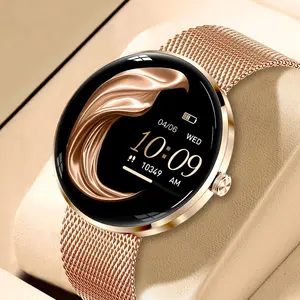 MEVADEN 8.5mm Ultra-thin Stainless Steel Waterproof Smartwatch,1.43 inch AMOLED HD Screen, Wireless Calling Stylish Women's Watch, 100+ Sports Modes Fitness Tracker Smart Watch Suitable As a Gift For Women