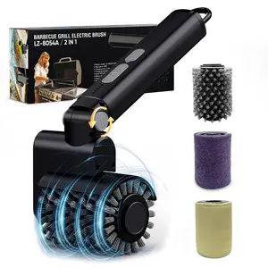 【DealsForYouDays】Electric BBQ Grill Brush 2026 New Upgraded,Cordless Rechargeable BBQ Cleaning Brush,3-Speed 400RPM, Adjustable Head, Long-Lasting Battery 150 Mins Runtime, Barbecue Utensils Men's Gift